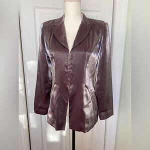 Y2K Gantos Iridescent Pop Clueless Hilary Duff Style Purple Jacket